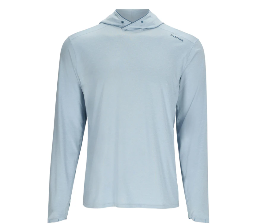 Simms Solarflex UPF50 Hoody | Steel Blue Heather - Sportinglife Turangi